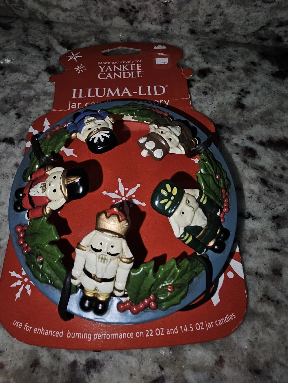 Yankee Candle Illuma-Lid Christmas Nutcracker NWT